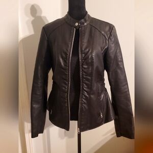 Baccini faux leather jacket